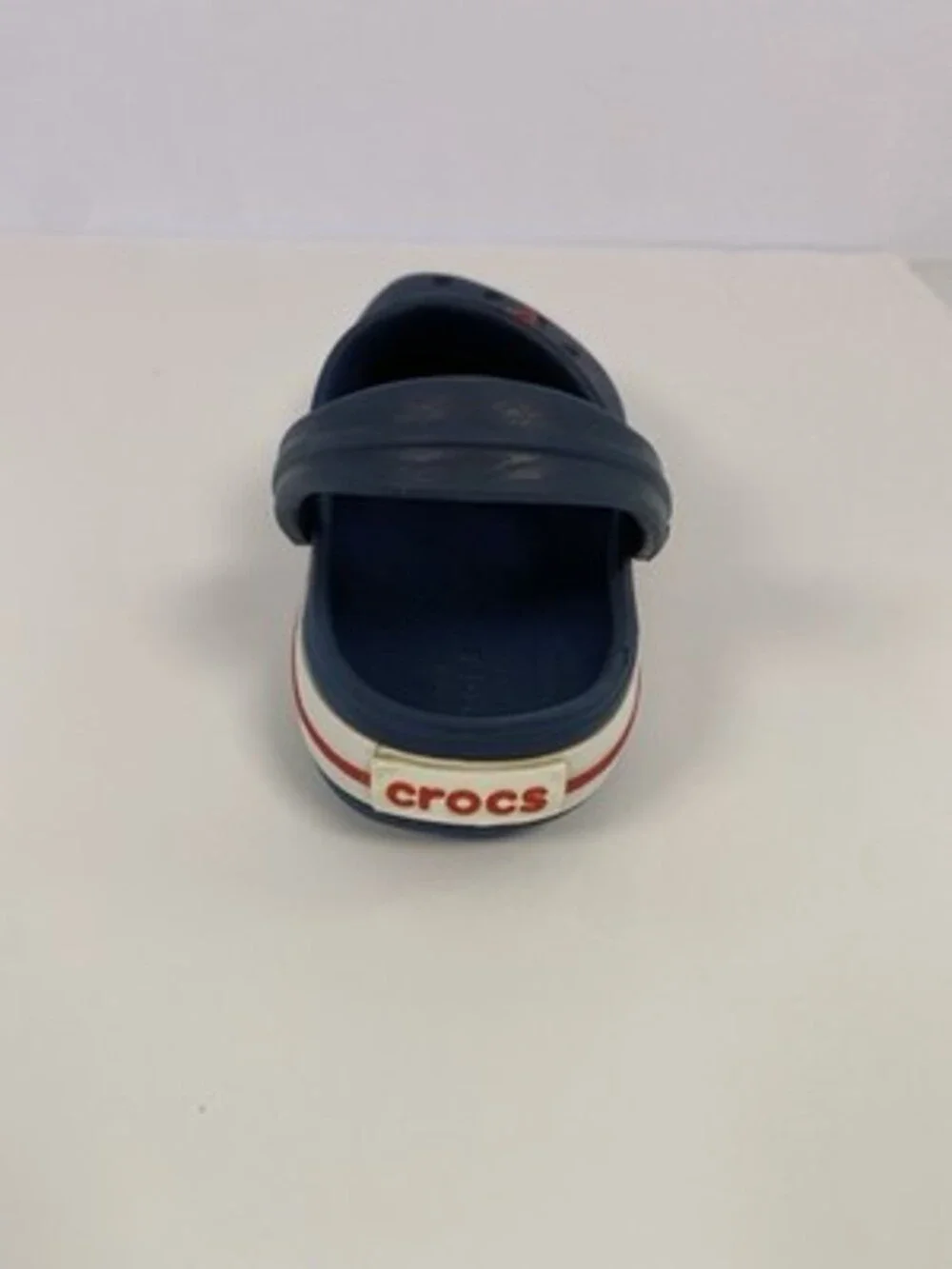 Crocs Unisex Navy Clog Sandals size C13 W/Charms.